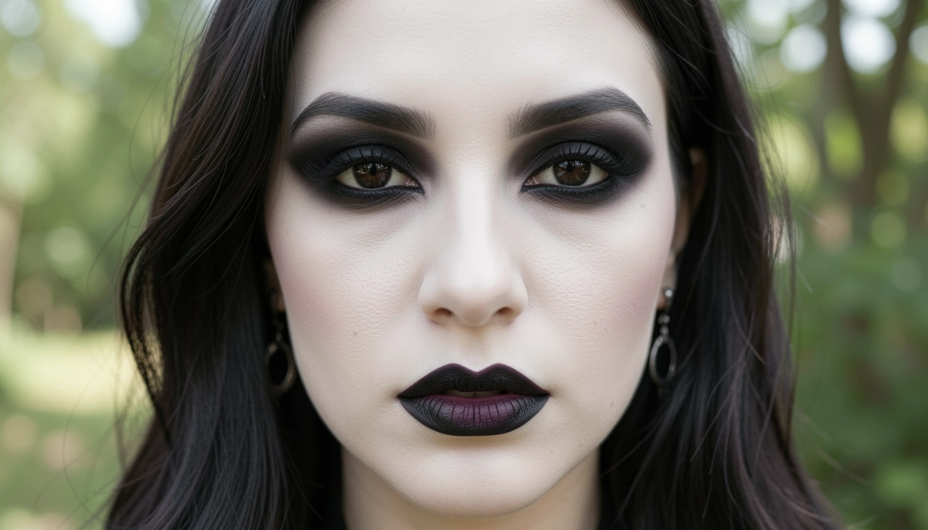 17 Captivating Aesthetic Goth Makeup Looks