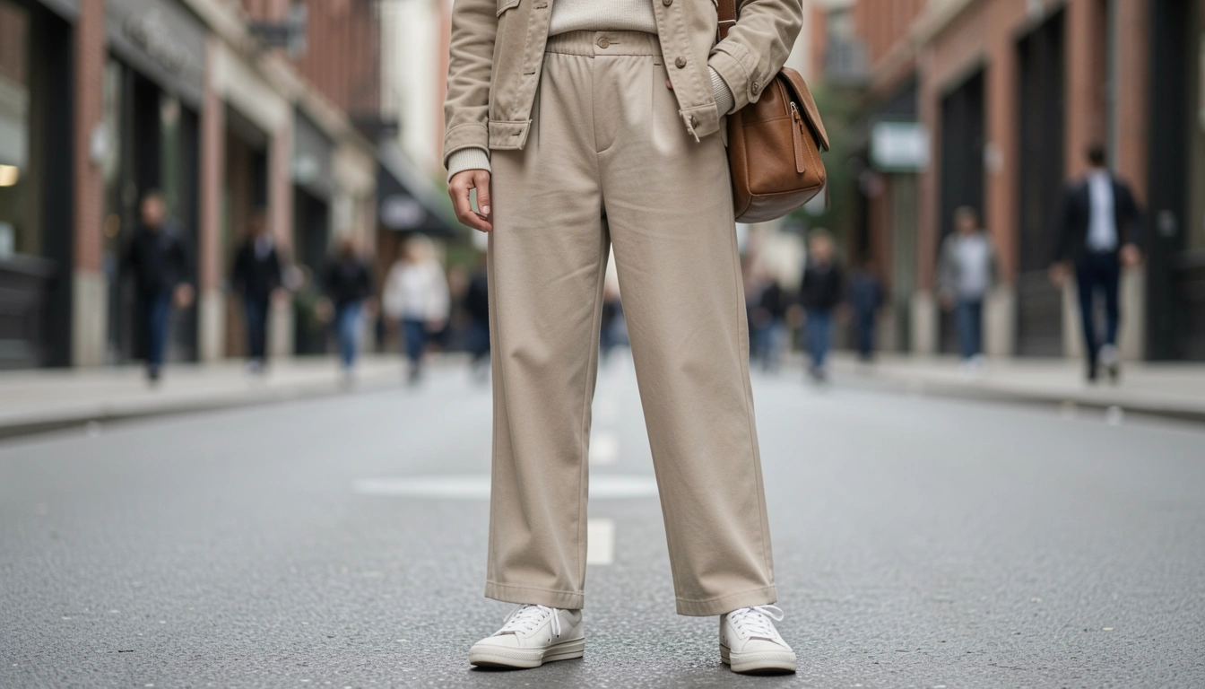 18 Neutral Beige Culottes Street Style