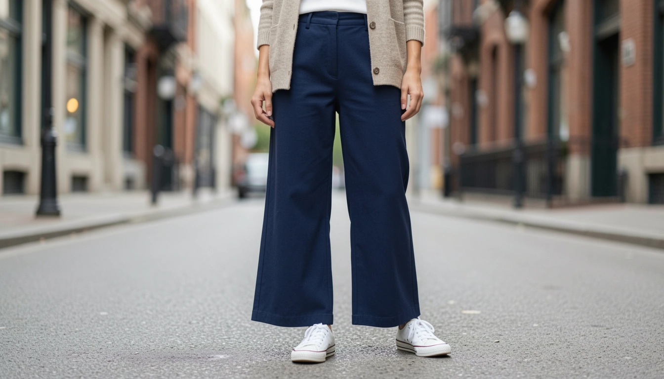 11 Timeless Navy Culottes Street Style